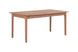 mesa de madeira rustica para churrasqueira bertioga jatoba vista na diagonal em fundo branco