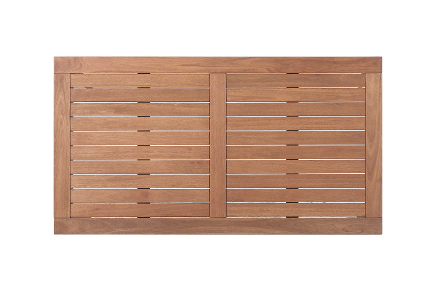 mesa para área externa 6 lugares  bertioga jatoba visto de cima focando no tampo