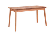 mesa para varanda 6 lugares garden castanheira em fundo infinito visto na diagonal